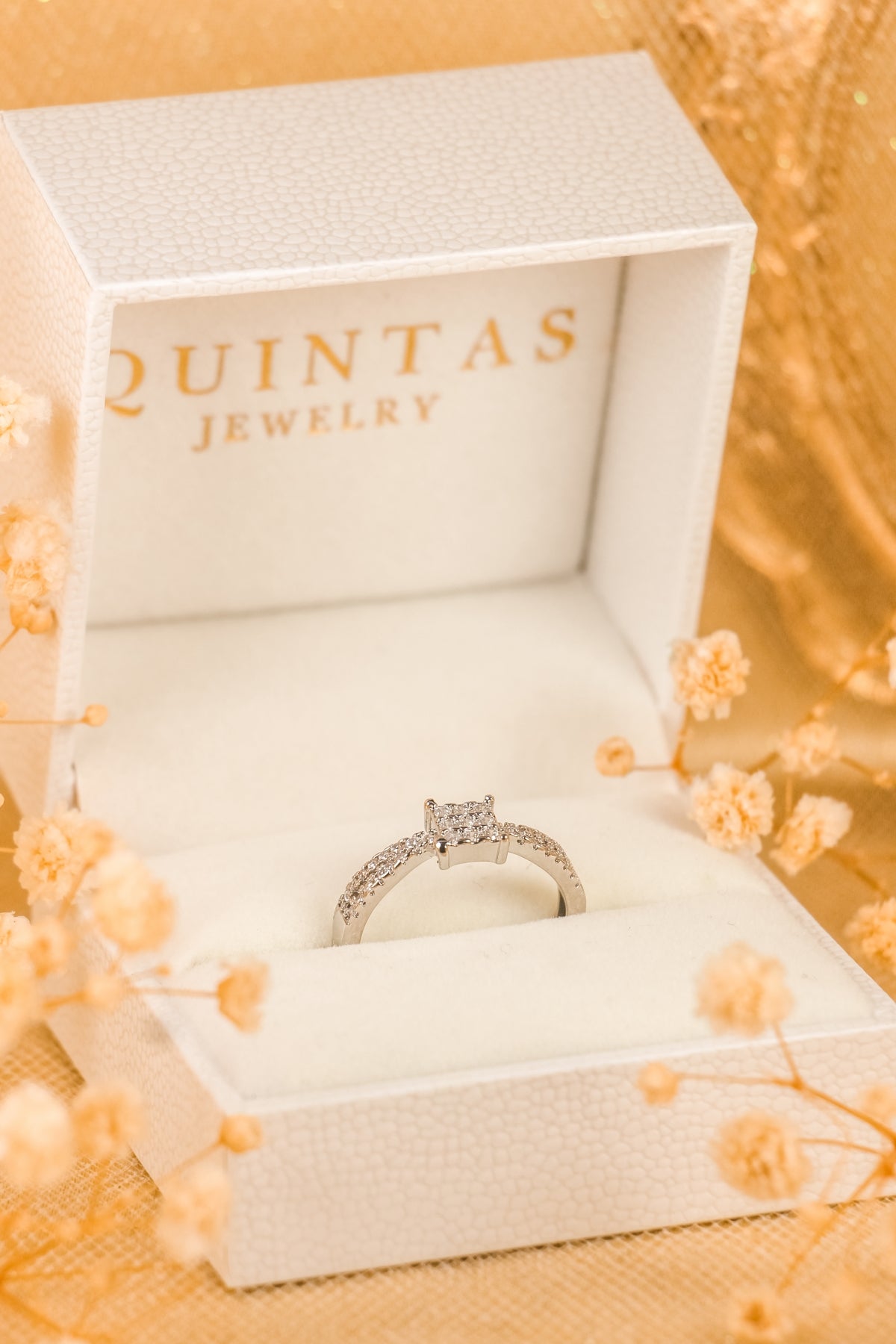 Alessia Princess Silver Ring (Adjustable)