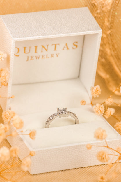 Alessia Princess Silver Ring (Adjustable)