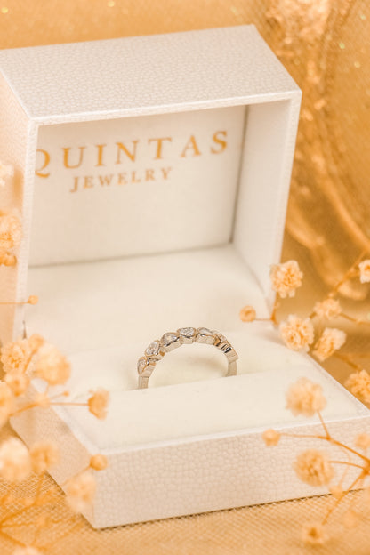 Atalia Forever Hearts Silver Ring (Adjustable)