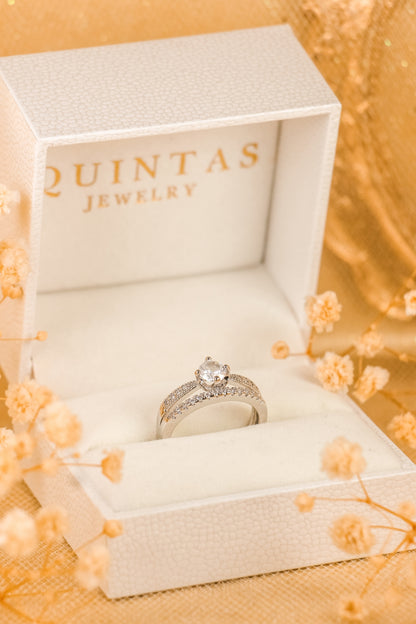 Camila Promise Diamond Silver Ring (Adjustable)