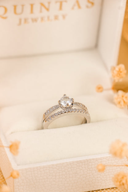 Camila Promise Diamond Silver Ring (Adjustable)