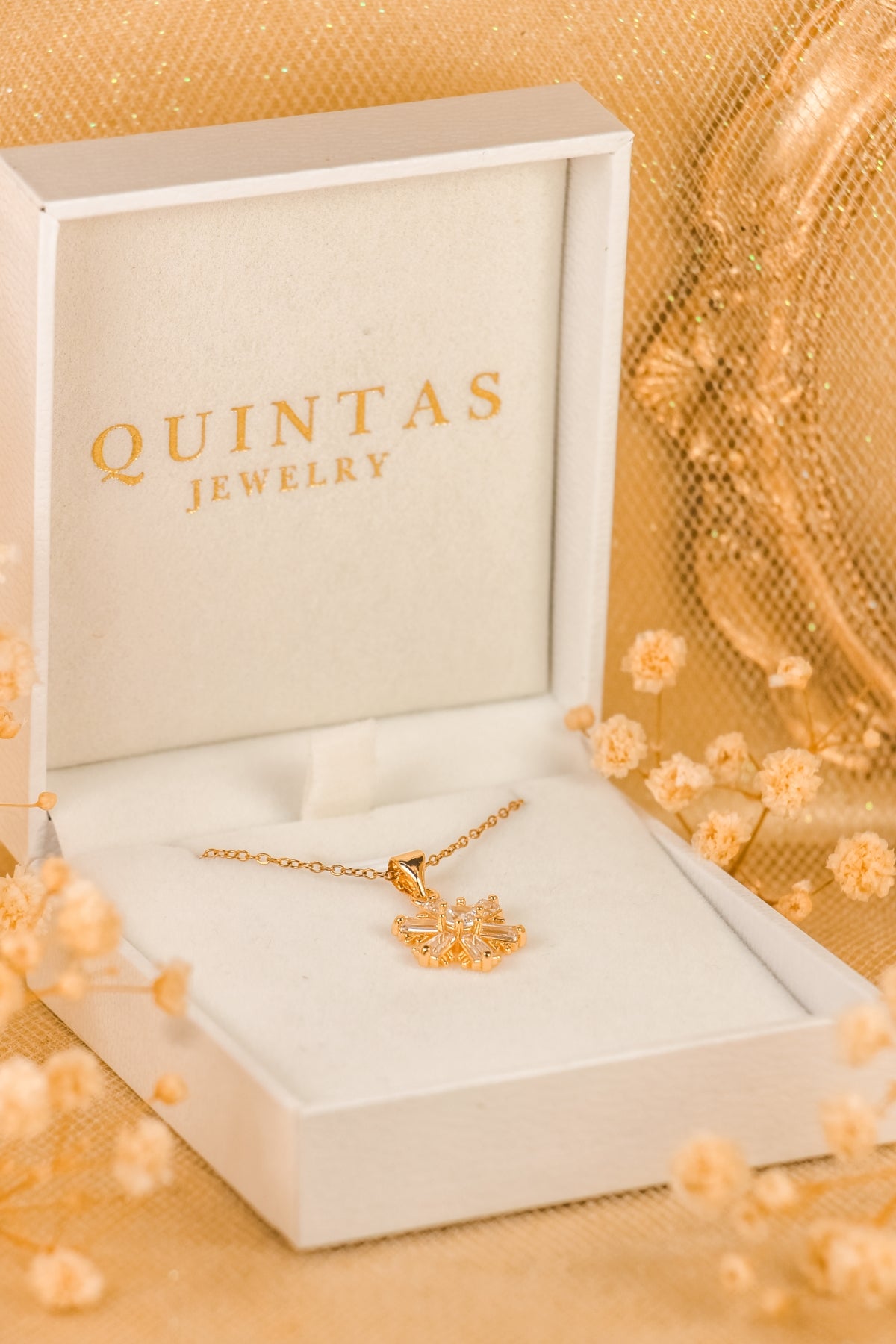Iced Snowflake Necklace