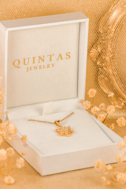 Iced Snowflake Necklace
