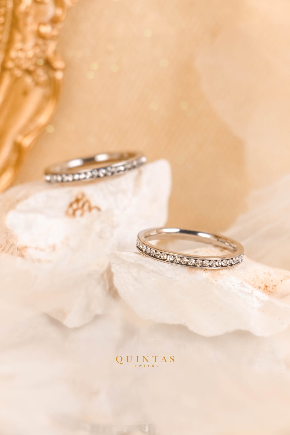 White Diamond Silver Ring