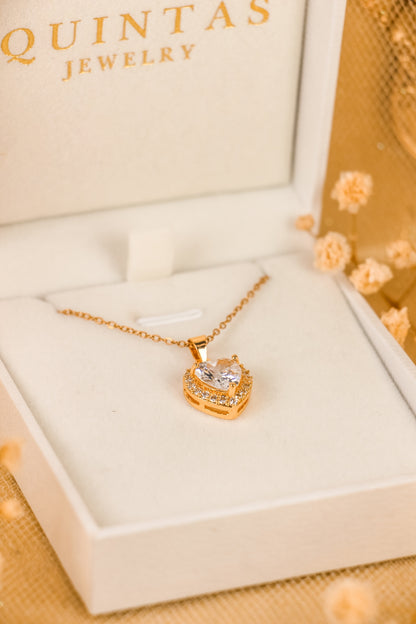 Arielle Heart Diamond Necklace