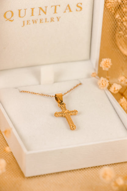 Callisto Rope Cross Necklace