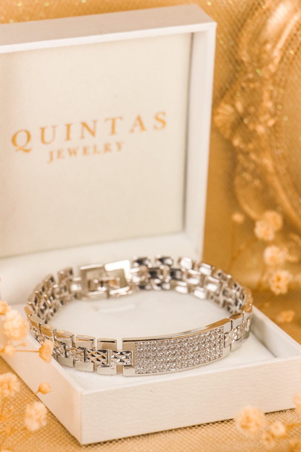 Rocco Iced Silver Bracelet