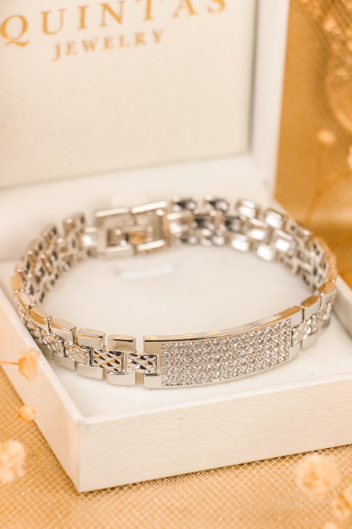 Rocco Iced Silver Bracelet