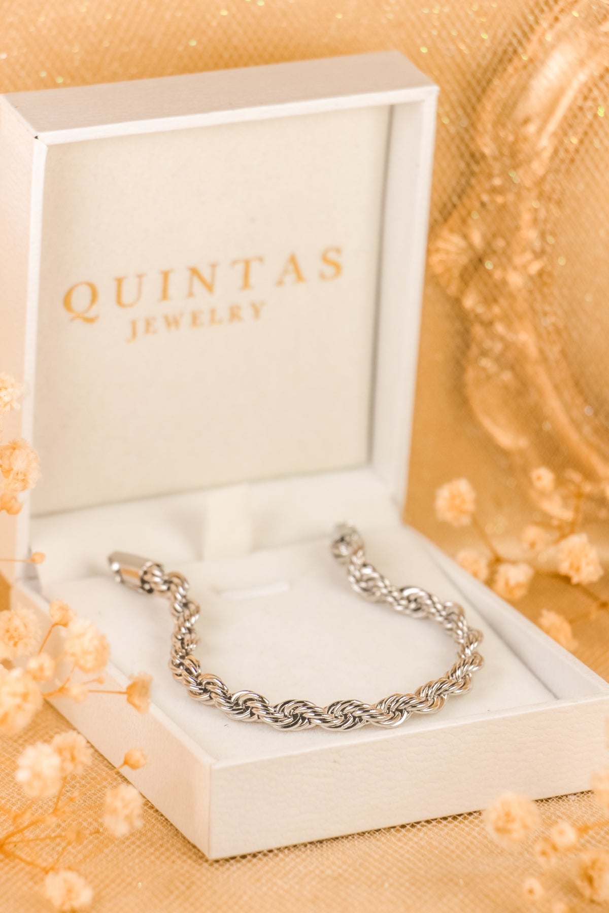 Matteo Silver Rope Bracelet