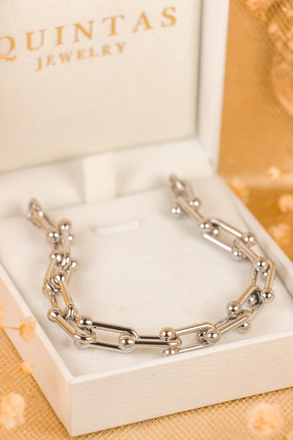 Lynx Hardware Silver Bracelet