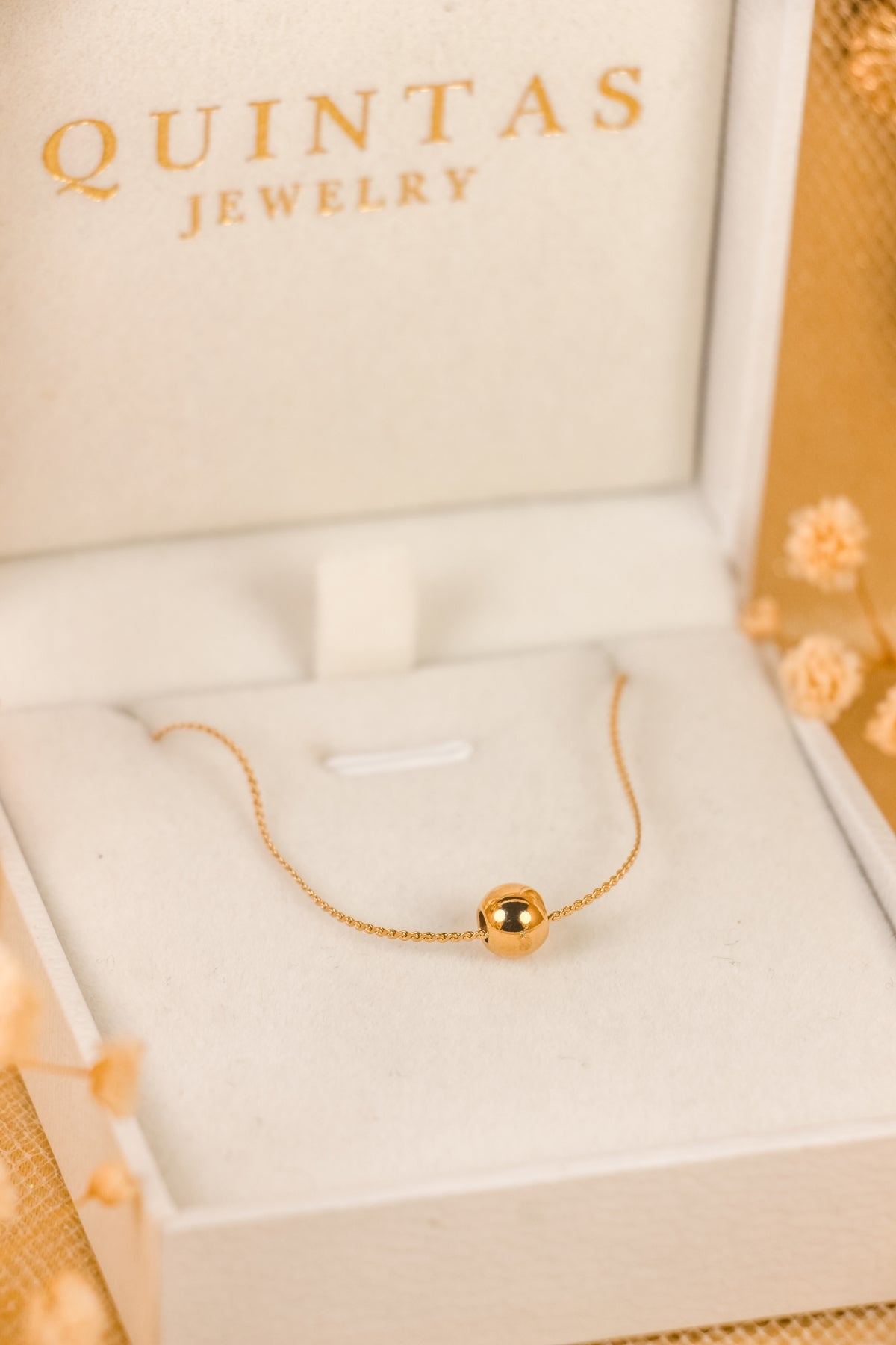 Golden Bead Necklace