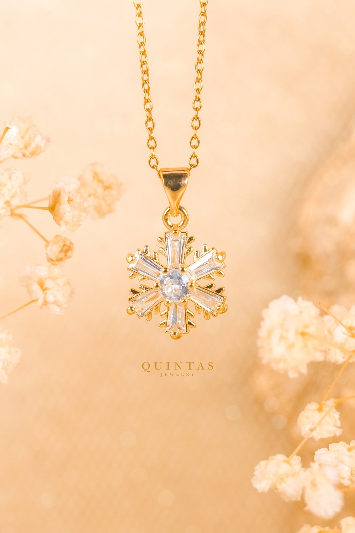 Iced Snowflake Necklace