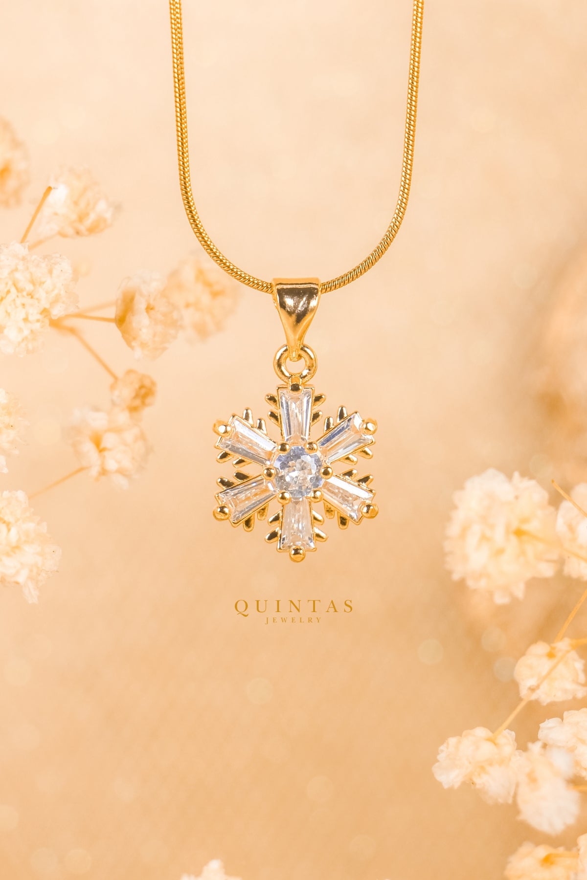 Iced Snowflake Necklace
