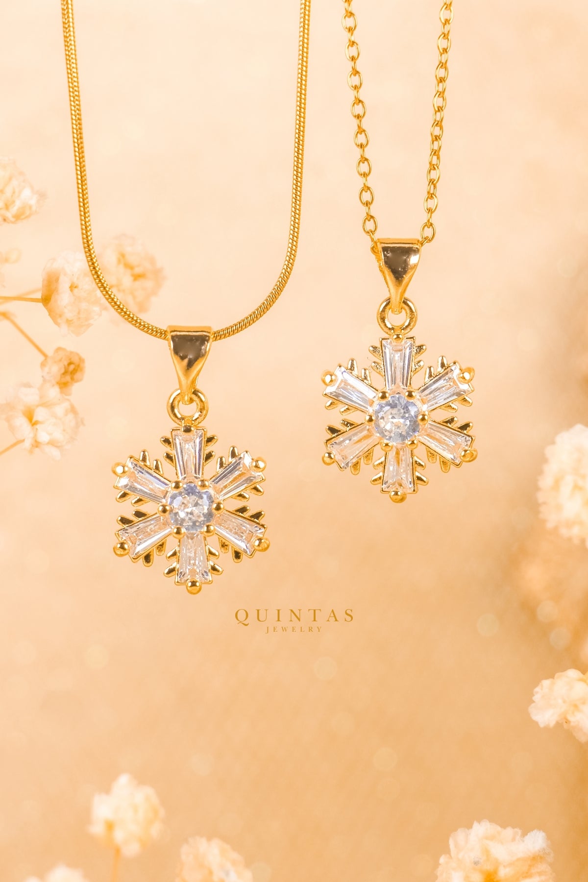 Iced Snowflake Necklace