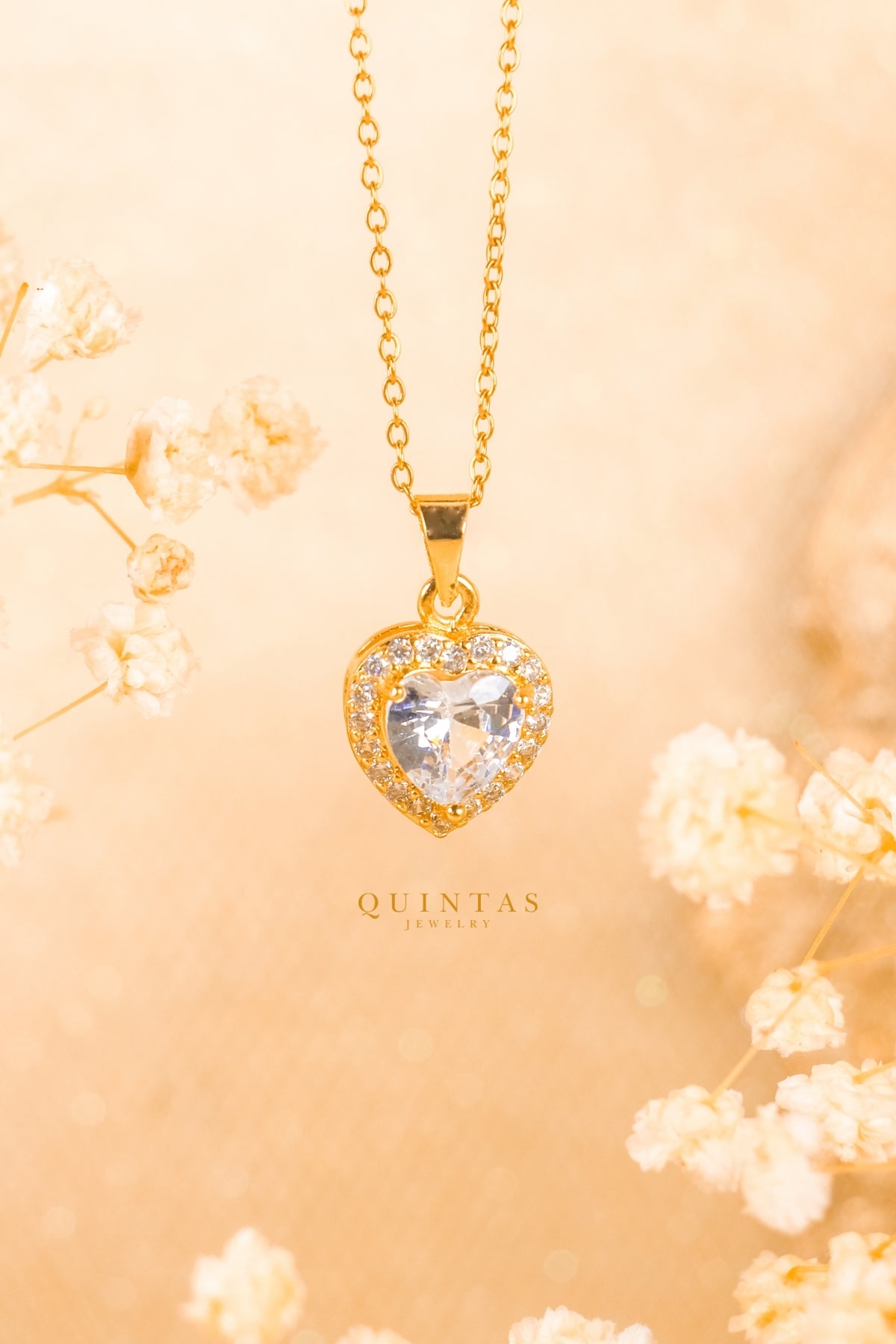 Arielle Heart Diamond Necklace