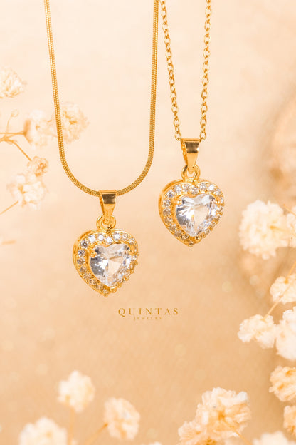 Arielle Heart Diamond Necklace