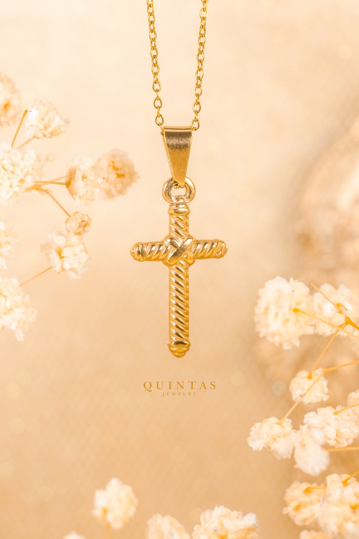 Callisto Rope Cross Necklace