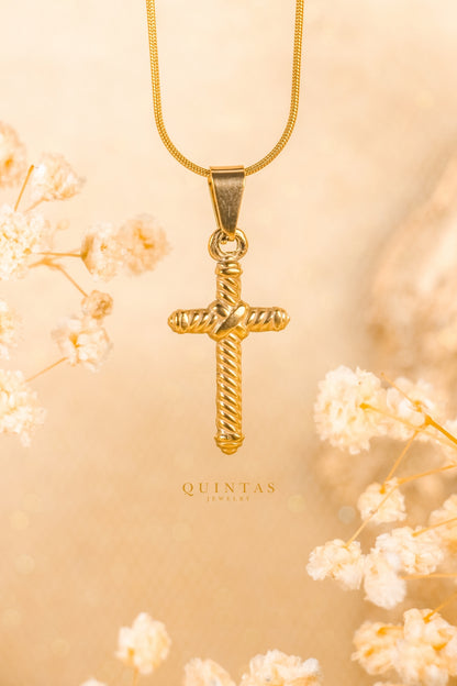 Callisto Rope Cross Necklace