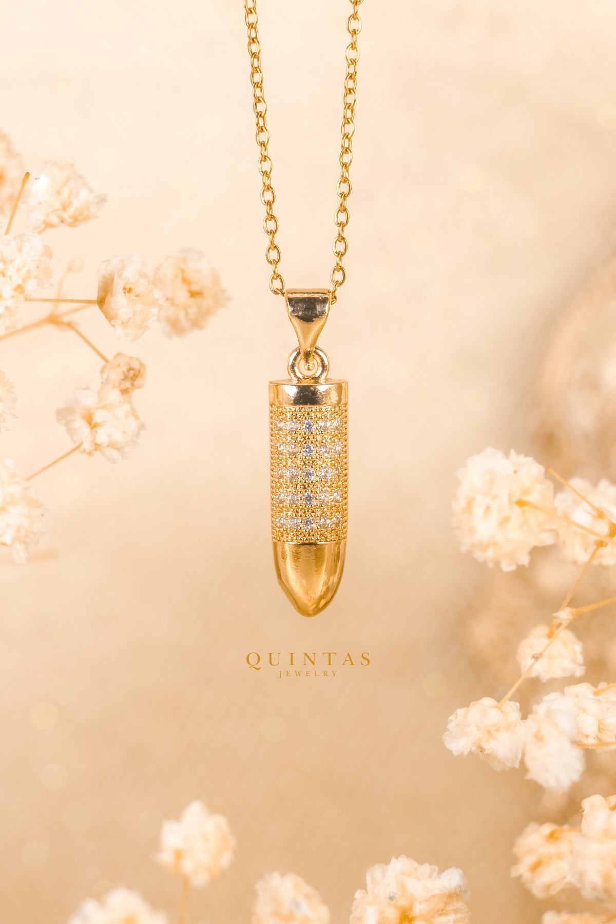 Bullet Charm Necklace