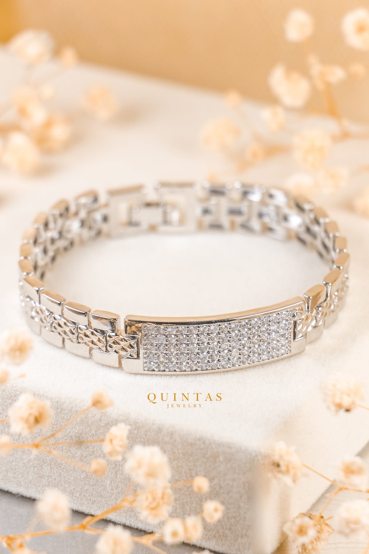 Rocco Iced Silver Bracelet