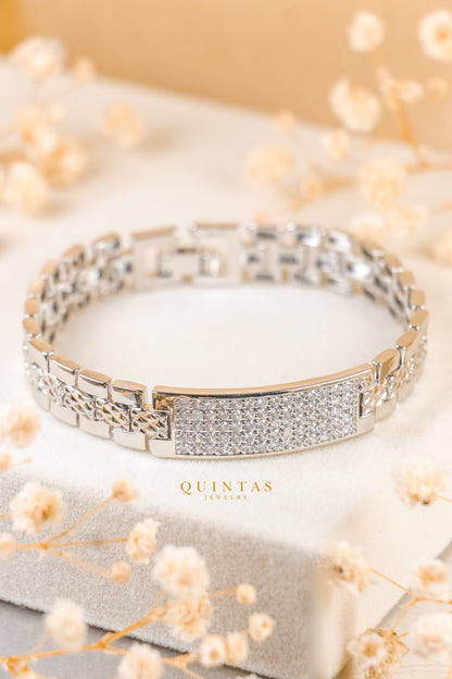 Rocco Iced Silver Bracelet