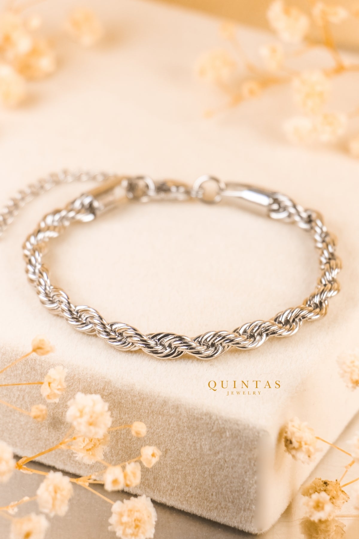 Matteo Silver Rope Bracelet