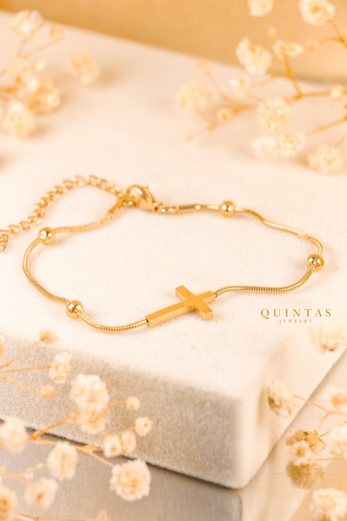 Cross Bead Bracelet