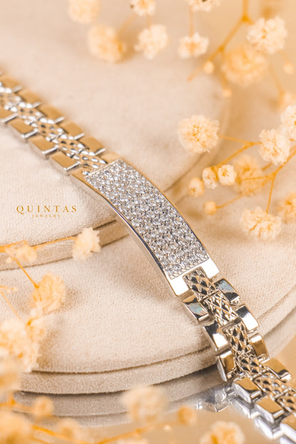 Rocco Iced Silver Bracelet