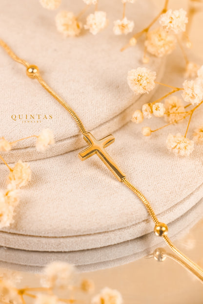 Cross Bead Bracelet