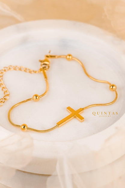 Cross Bead Bracelet