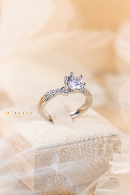 Lucia Promise Silver Ring (Adjustable)