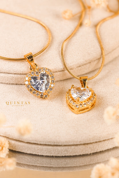Arielle Heart Diamond Necklace