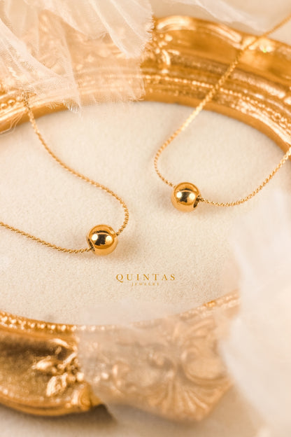 Golden Bead Necklace