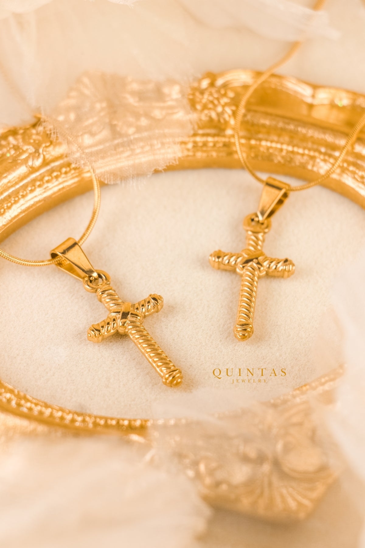 Callisto Rope Cross Necklace