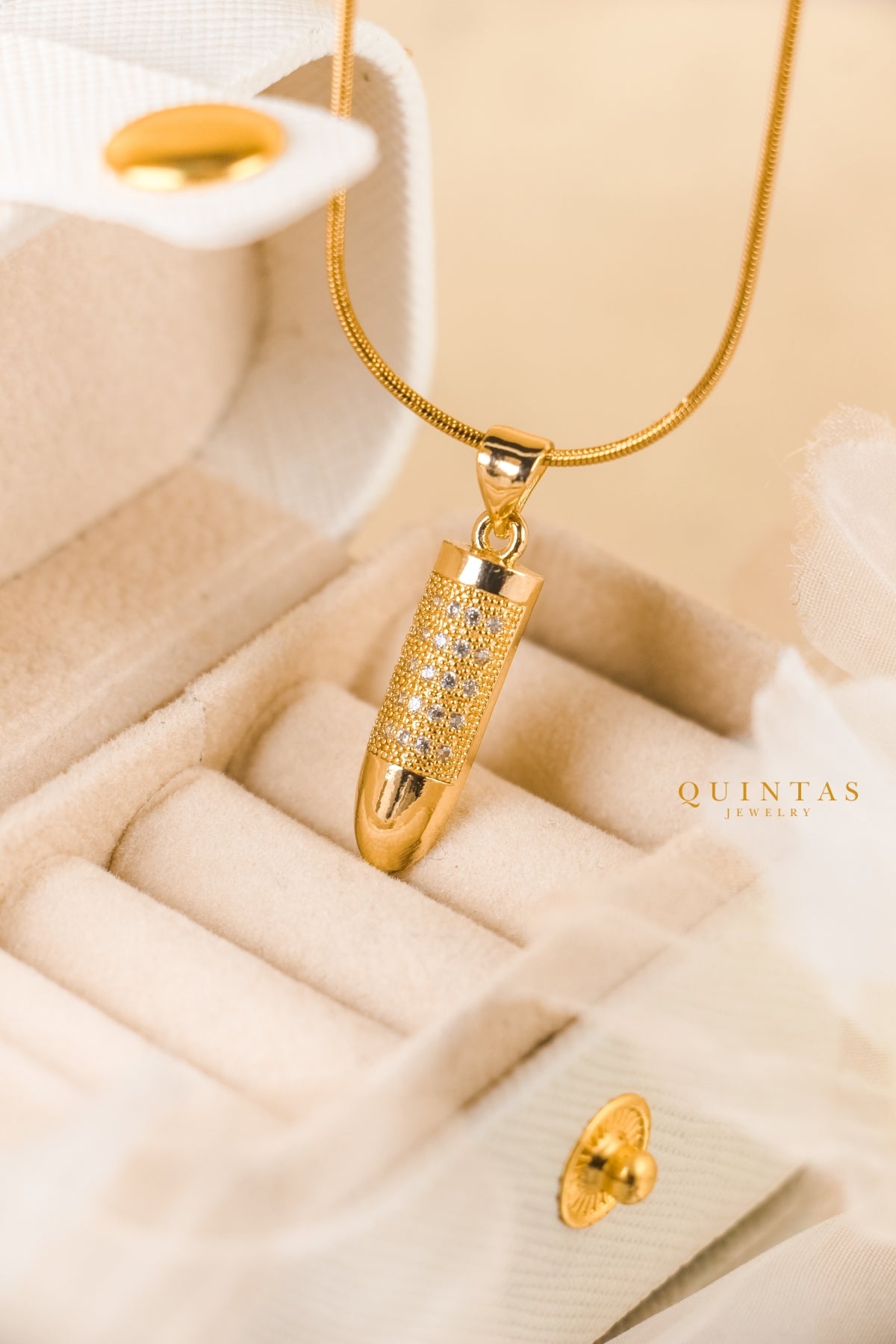 Bullet Charm Necklace