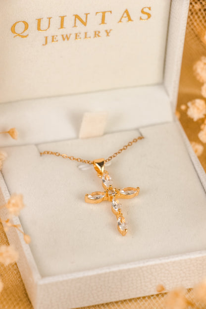 Marquise Cross Necklace