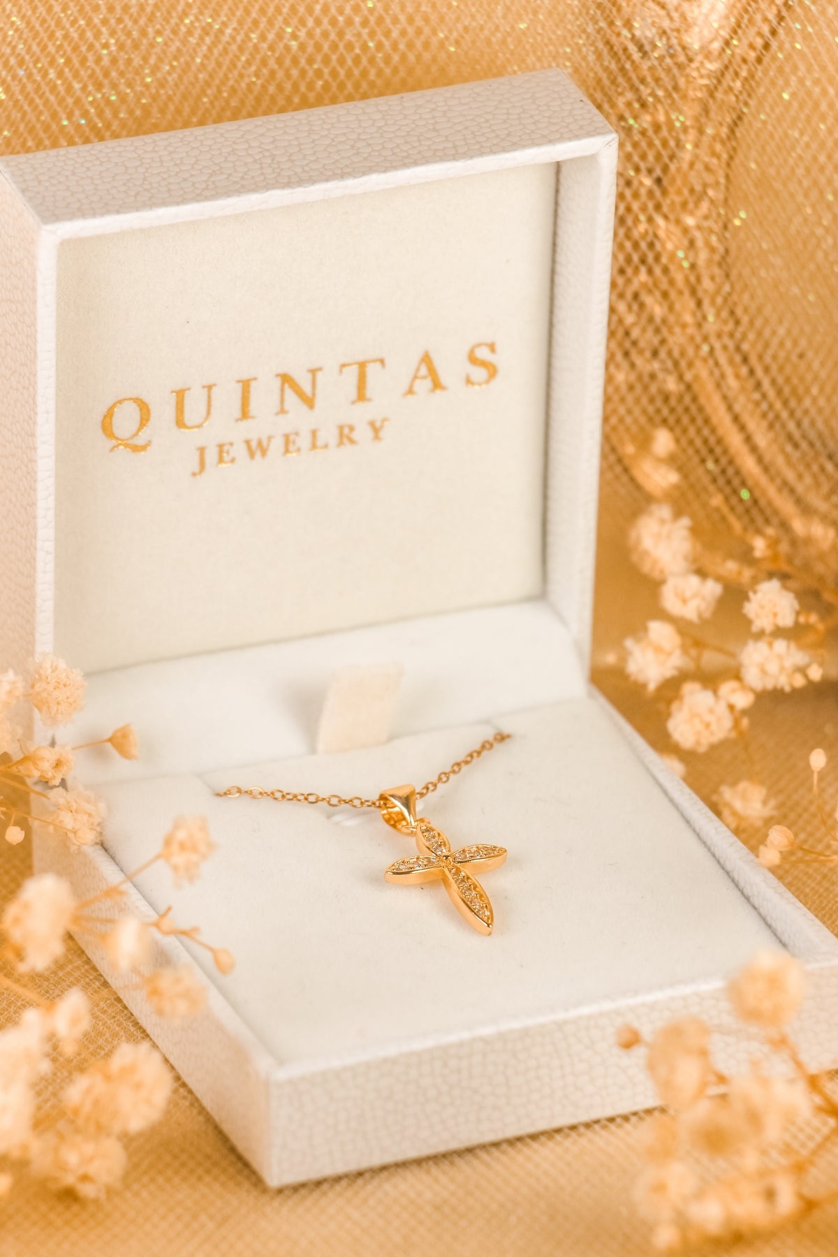 Petal Cross Necklace