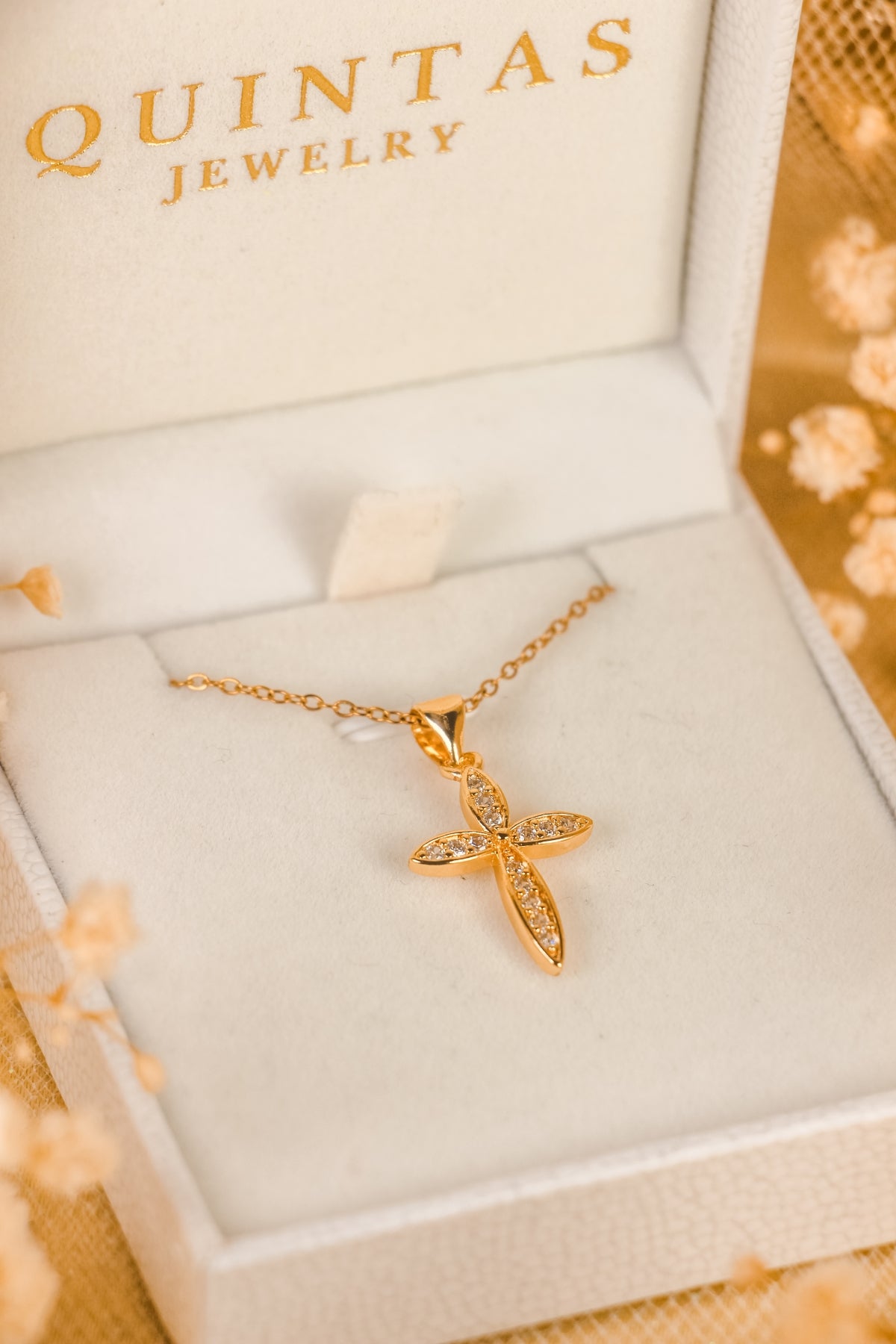 Petal Cross Necklace