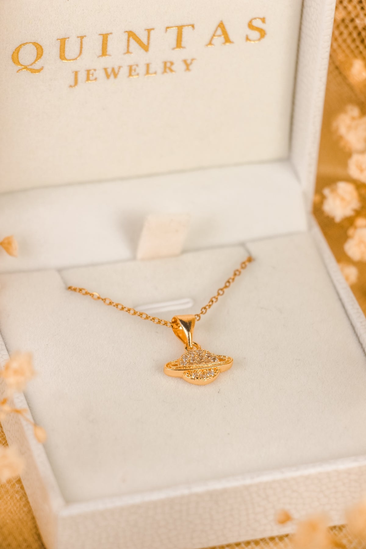 Saturn Orbit Necklace