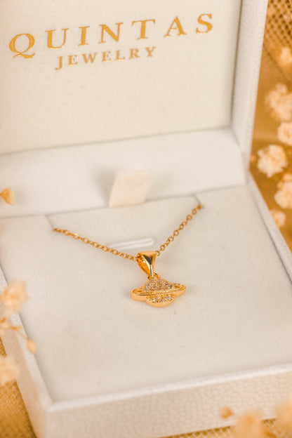 Saturn Orbit Necklace