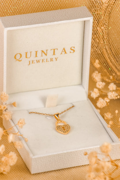 Amara Heart Lock Necklace