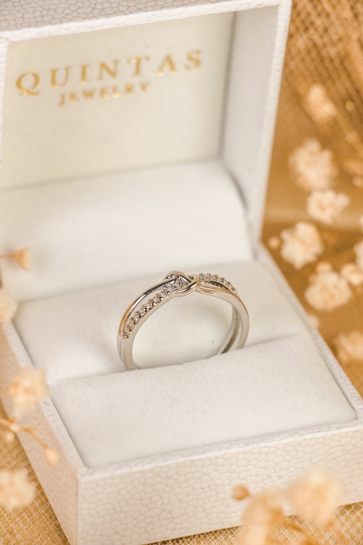 Liora Knot Silver Ring (Adjustable)