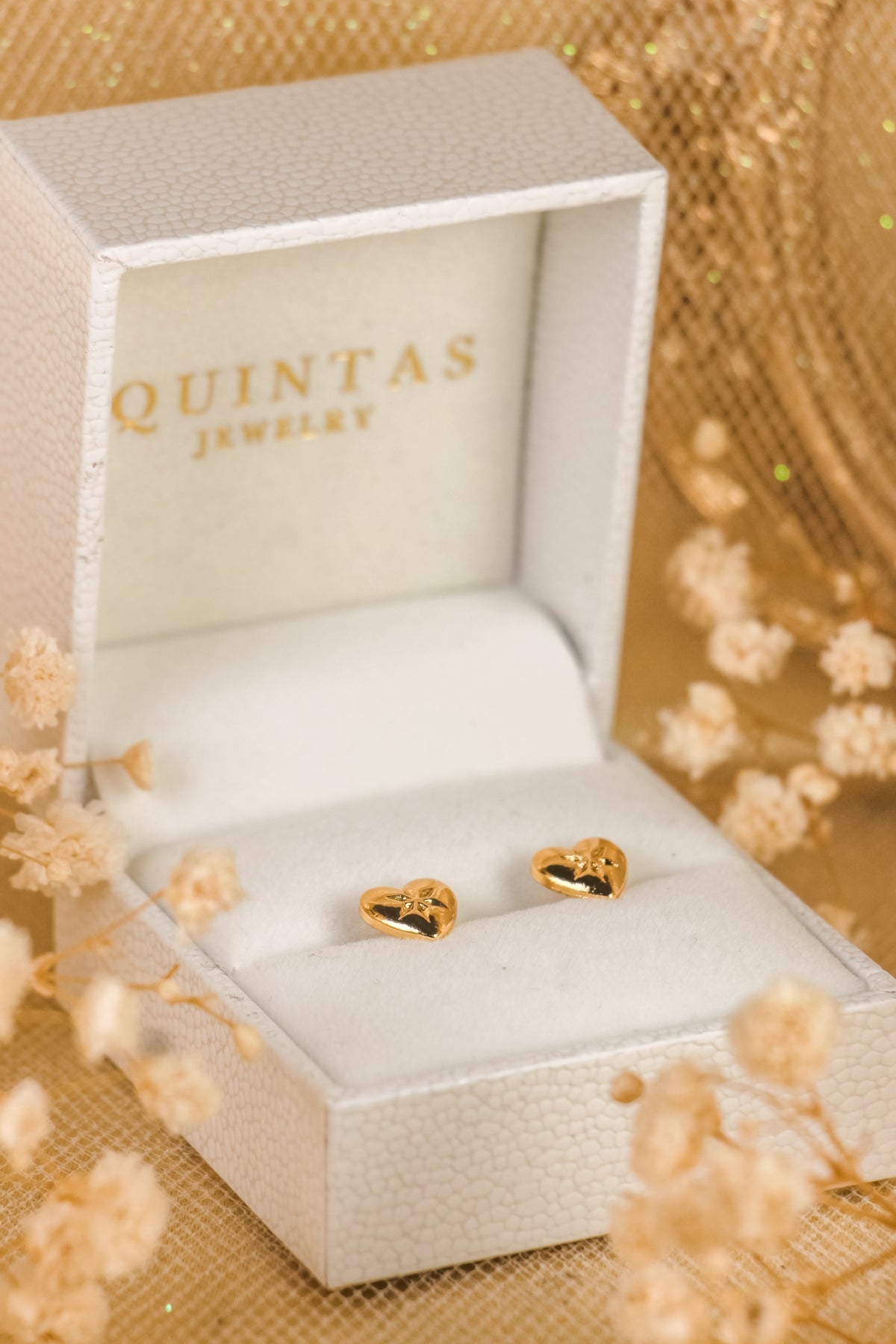 Wish Heart Stud Earrings