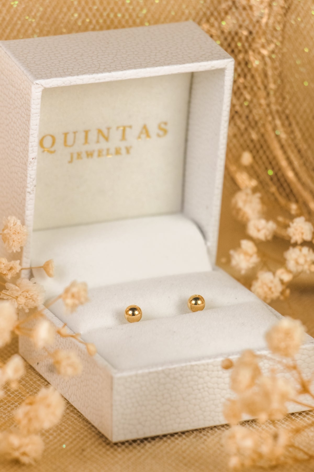 Classic Ball Flatback Earrings