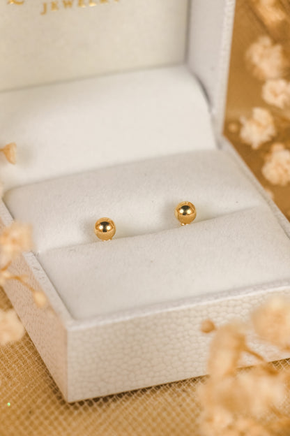 Classic Ball Flatback Earrings