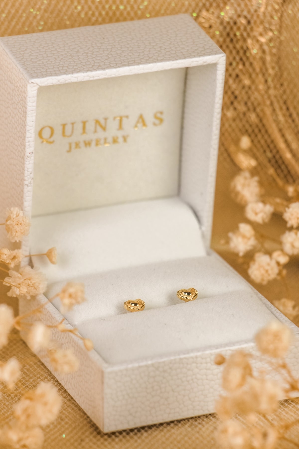Cherished Heart Stud Earrings