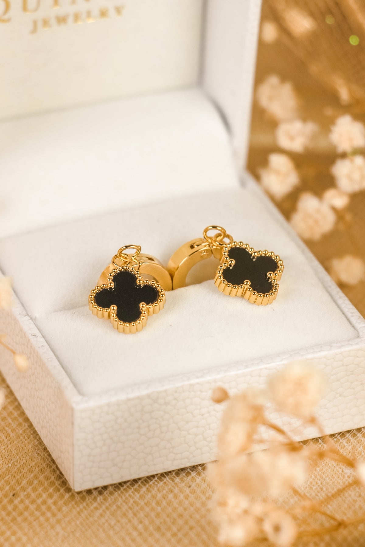 Clover Hoop Earrings