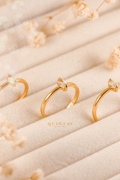 Baguette Diamond Ring (Adjustable)