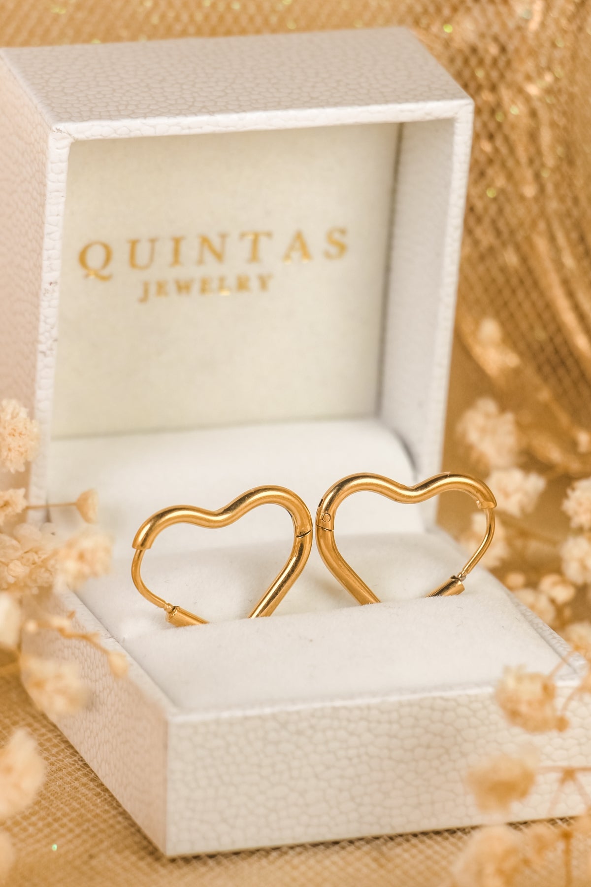 Amor Heart Hoop Earrings