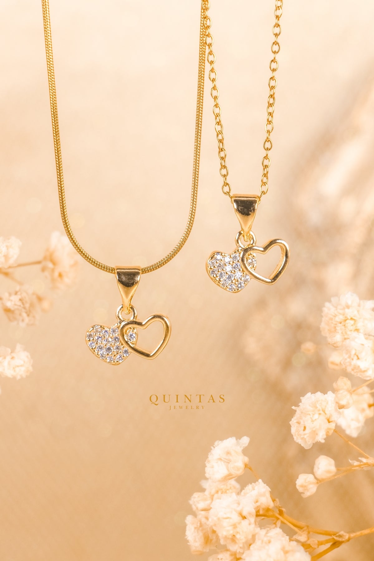 Amour Double Heart Necklace